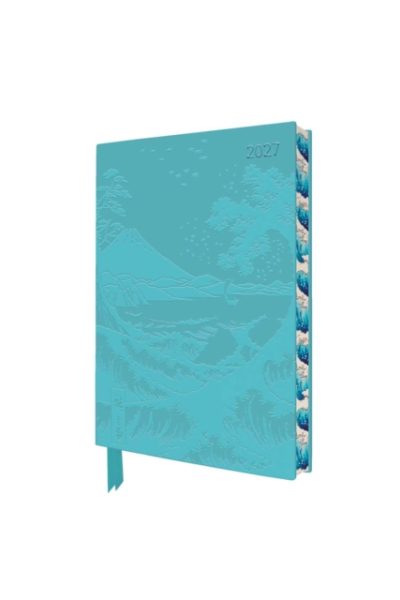 Utagawa Hiroshige: Sea at Satta 2027 Pocket Artisan Art Vegan Leather Diary – Week to View by Flame Tree Studio